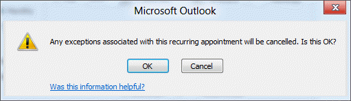 cancel a recurring meeting in outlook for mac
